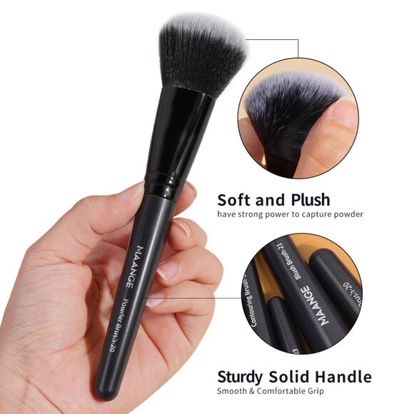 Maange 49 Pieces Makeup Kit Black Multi-functional Makeup Brushes Tool Set - Picture 4 of 4